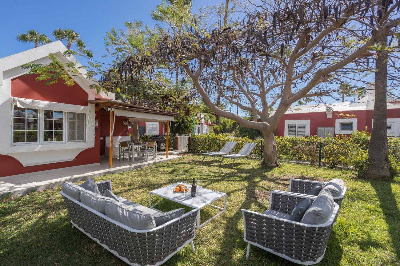 Lightbooking Tunos 73 Maspalomas Gran Jardin Y Barbacoa Exterior photo